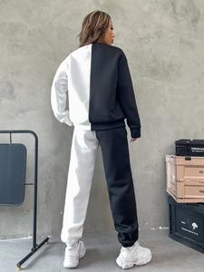 Conjuntos Deportivos de Dos Piezas para Mujer, Talla Grande, 100% Algodón, Ropa Casual de Invierno, Sudadera y Pantalones, Precio Económico al por Mayor - Product Image 3