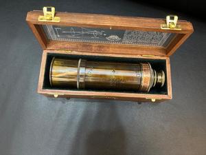 Dollond London แฮนด์เมดทองเหลืองทะเล25 'กล้องโทรทรรศน์พร้อมพิมพ์ทฤษฎีกล่องไม้แก้ว Spyglass ของขวัญพับได้ - Product Image 4