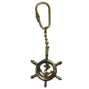 Porte-clés de Style nautique filet en laiton et verre cheminée rouge article Vintage de luxe survie en plein air article d'artisanat indien étanche - Product Image 5