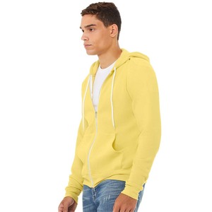 Bella Canvas Sweat à capuche unisexe zippé en molleton à manches longues avec poches - Product Image 3