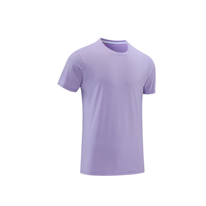 OEM personalizado logotipo diseño sólido de punto Fitness Ice Sense botón Formal deportes camiseta hombres mujeres manga corta impresa - Product Image 5