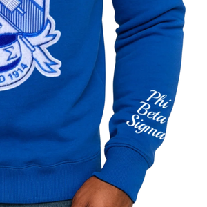 Sigma Shield Chenille Sudadera bordada Algodón suave Premium Greek Fraternity Apparel Phi Beta Sigma Ropa para hombre - Product Image 3