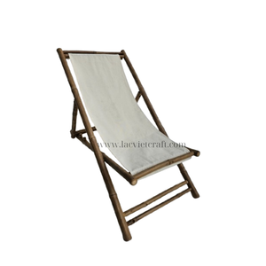 Chaise longue en bambou vintage écologique fabriqué à la main mobilier d'extérieur de jardin installations de loisirs en gros du Vietnam - Product Image 6