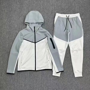 Ropa deportiva personalizada, chándal de cuello alto con cremallera y logotipo estampado, chándal ajustado para correr con bolsillo de poliéster y LICRA para hombre - Product Image 6