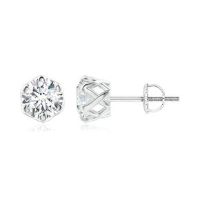 1 Ct Lab Grown Diamond <b>Stud</b> <b>Earrings</b> 925 Sterling Silver & 14K Solid Gold OEM ODM Wholesale Supplier - Product Image 1