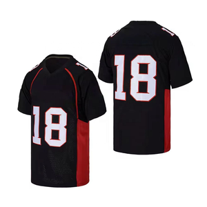 Nuevo Estilo de Camiseta de Fútbol Americano Personalizable, Impresión por Sublimación, Corta, Antibacteriana, 100% Poliéster, Diseño Personalizado para Equipos - Product Image 2