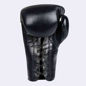 ราคาโรงงานการแข่งขันถุงมือมวย MMA Sparring Kick มวยหนัง Lace Up ถุงมือมวย - Product Image 3