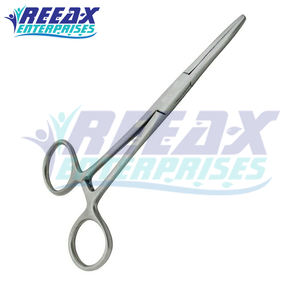 REEAX ENTERPRISES Pince chirurgicale en acier inoxydable 6.25 mâchoires incurvées Kelly Pince de verrouillage Base hémostatique Instruments chirurgicaux - Product Image 3