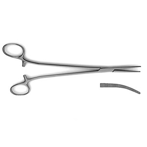 Pinzas Bengola Curvas de Acero Inoxidable con Mordazas Dentadas, Instrumento Quirúrgico Manual para Cirugía General, Certificado CE Clase I - Product Image 5