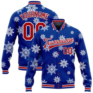 Veste universitaire à lettres 3D à fermeture éclair intégrale, vert néon, vert Kelly, or, Noël, vente en gros directe de l'industrie, décontractée, hiver, personnalisée - Product Image 2