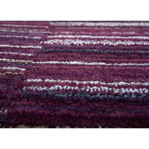 Alfombra de Lana y Viscosa Tufted a Mano de Gran Tamaño Acar Tra-14447, Diseño a Rayas Rosa y Morado para el Hogar o Pasillo, 4m de Ancho, 10mm, para Adolescentes - Product Image 3