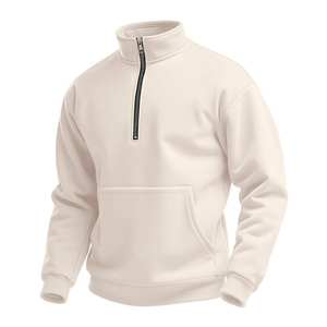 Sweat à capuche raffiné d'hiver avec col rabattu et surpiqûres de qualité supérieure, élégant et confortable pour un usage quotidien, 100% coton, séchage rapide - Product Image 3