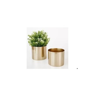 Lot de 2 jardinières en métal fini pour la décoration de la maison et du jardin Jardinières d'intérieur les plus vendues - Product Image 1