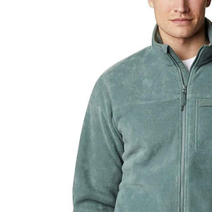 Chaqueta polar de talla grande estilo Otoño Invierno de manga larga con logotipo personalizado y etiquetas chaquetas polares para hombre - Product Image 4