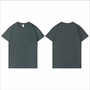 Camisetas de manga corta de algodón 100% de verano para parejas, camisetas informales de algodón sólido con cuello redondo, camisetas holgadas suaves - Product Image 1