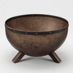 Brasero en métal conçu par des designers, adapté à l'aménagement paysager de jardins de luxe, offrant une finition haut de gamme et une construction robuste - Product Image 6