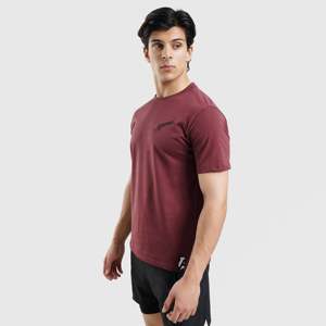 T-shirt long signature marron en jersey 100 % coton biologique 200 grammes, sérigraphié compressé - Product Image 3