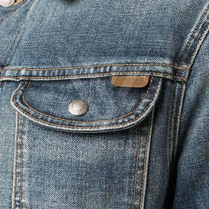 แจ็คเก็ตยีนส์ผู้ชายดีไซน์ใหม่ พร้อมโลโก้สั่งทำ ผ้าแคนวาส คอตั้ง สไตล์ไฮสตรีท ระบายอากาศได้ดีและแห้งเร็ว - Product Image 5