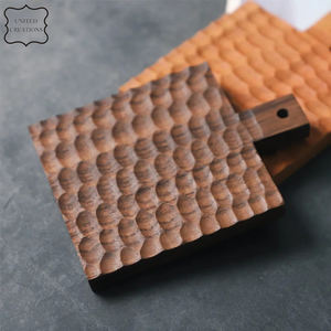 Vente en gros de sous-verres carrés en bois fins de style classique personnalisés Chêne naturel Hêtre Acacia Noyer pour thé Café Boisson Pot-Blanc uni - Product Image 6