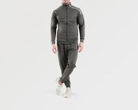 Conjunto de 2 Piezas de Chaqueta Cortavientos con Capucha y Pantalones Deportivos para Hombre, Bordados, Tejidos, Estampados, Talla Grande, Impermeables, de Secado Rápido y Transpirables