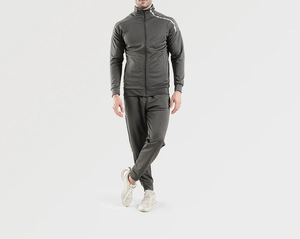 Conjunto Deportivo de 2 Piezas para Hombre, Chaqueta Cortavientos con Capucha Estampada, Talla Grande, Impermeable, de Secado Rápido y Transpirable - Product Image 1