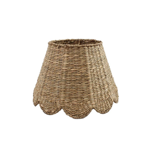 Abat-jour festonnés en jacinthe d'eau Boho léger et écologique de haute qualité pour lampes de table d'intérieur couvertures lumineuses - Product Image 4