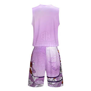 ชุดกีฬาบาสเก็ตบอลเครื่องแบบทีมบาสเก็ตบอลชุดบาสเก็ตบอลดีไซน์ตามสั่ง - Product Image 3