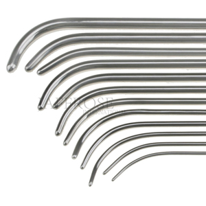 Ensemble de 6 instruments d'urologie en acier inoxydable Van Buren Sounds de qualité A + avec source d'alimentation électrique Étui de transport en plastique/métal - Product Image 3