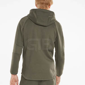 Sudaderas con Capucha de Alta Calidad 100% Algodón, Cierre Completo, para Hombre, Ecológicas, de Secado Rápido, Transpirables, Resistentes al Viento, con Logotipo Personalizado - Product Image 3