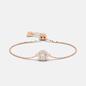 สร้อยข้อมือเทนนิสสุดหรูพร้อมเพชรที่ปลูกในห้องปฏิบัติการทอง14K สำหรับผู้หญิงเครื่องประดับหรูหราสำหรับใช้ในชีวิตประจำวันและช่วงเวลาพิเศษ - Product Image 1