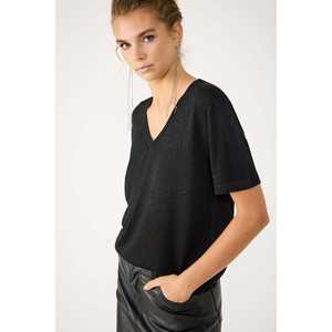 T-shirt à col en V scintillant - Product Image 5