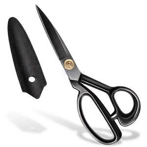 Professional Tailor Scissors With Protective Cover Stainless Steel Fabric Cutting Shears For Sewing Dressmaking And Textile Use - Product Image 1