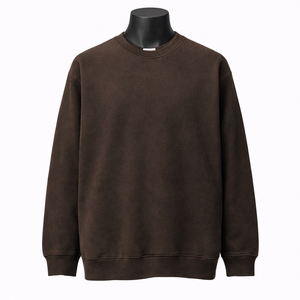 Sweat-shirt en coton pour homme, col rond, manches classiques, personnalisable, en molleton de coton, décontracté - Product Image 1