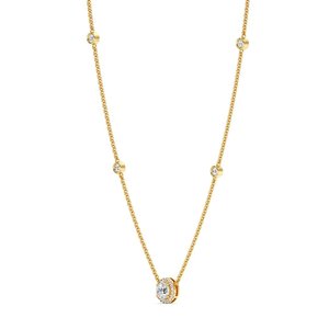 Round Diamond Station <b>Necklace</b> - Product Image 2