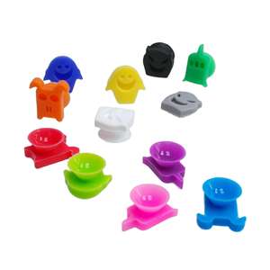 Silicone Ventouse Verre À Vin Charmes Bar Accessoires pour Boisson Identificateur Marqueurs Home Party Decor - Product Image 1