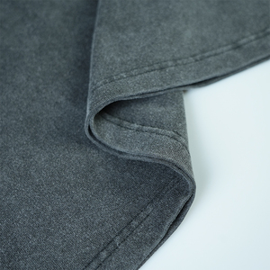 Ropa de calle Lisa personalizada 100% algodón pesado gimnasio camiseta de gran tamaño Vintage Boxy ácido lavado recortado camiseta para hombres ajuste suelto - Product Image 6