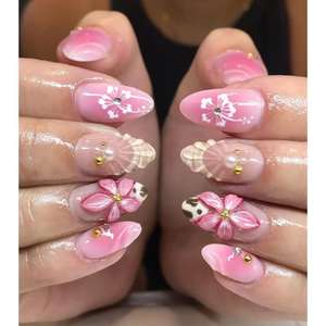 Ros Tide - Adhesivos Decorativos para Uñas en Tono Rosa Elegante para Mujer - Product Image 2