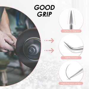 Bon marché, ensembles de pinces de précision en acier inoxydable de qualité supérieure, caractéristiques durables, levage et insertion de cils, pince à épiler - Product Image 4