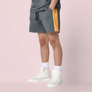 Ensemble de vêtements pour garçons respirants personnalisés de haute qualité, style décontracté pour garçons et filles, t-shirt à manches courtes, short mi-long, ensemble pour enfants - Product Image 3