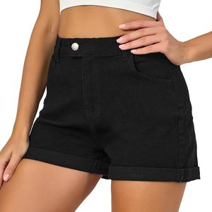 Short en jean femme coupe ajustée 82% coton 16% polyester 2% élasthanne 5 poches style fermeture éclair braguette bouton respirant hiver - Product Image 2