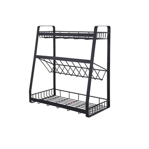 Prix bon marché Étagère à épices en fer forgé de la meilleure qualité Rangement des ustensiles de cuisine Étagère à épices Fournisseur par l'Inde. - Product Image 5