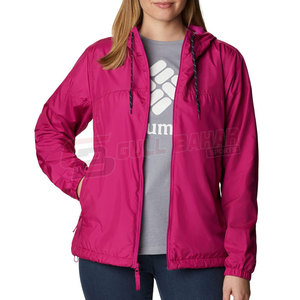 Chaqueta cortavientos ligera para mujer con capucha y cremallera frontal para actividades al aire libre abrigo cortavientos elegante para mujer para senderismo - Product Image 4