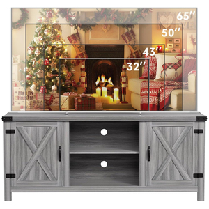 Home Office <strong>TV</strong> Cabinet with Integrated <strong>Desk</strong> and Cord Organization for Remote Work Entertainment Combo <strong>TV</strong> <strong>Stands</strong> - Product Image 6