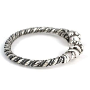 925 Sterling <b>Silver</b> Burmese <b>Bracelet</b> with Leaf and Ball Pattern Fashionable <b>Bangles</b> - Product Image 3
