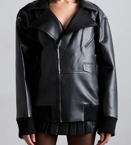 Acheter veste en cuir véritable femmes 2025 nouvelle mode à manches longues automne vestes en cuir pour l'hiver - Product Image 1