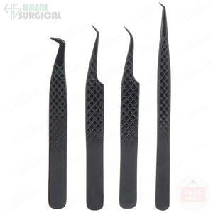 Ensemble d'extension de cils de couleur noire pince à épiler paquet de 7 pinces à épiler beauté faux cils Offres Spéciales - Product Image 2