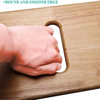 Planche de transfert pour patients en bois de caoutchouc poli, style artisanal, pour fauteuil roulant vers lit, bain et toilettes MINGRUI