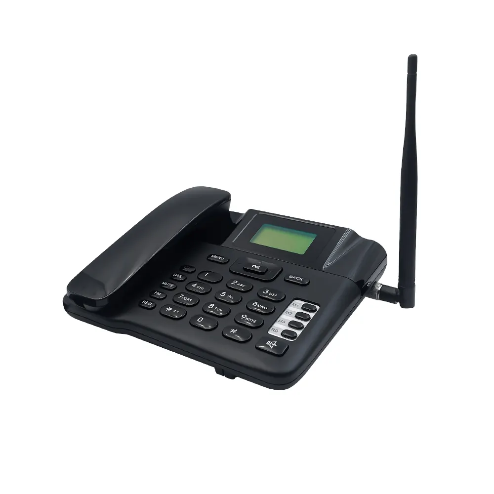 SIM kart telsiz telefon 4G LTE kablosuz telefon ile akıllı masaüstü ofis telefon