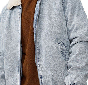 Chaquetas Vaqueras para Hombre al por Mayor, Cuello Alto, Resistentes al Viento, Ecológicas, de Alta Calidad, con Logotipo Personalizado, Proveedor al por Mayor - Product Image 1