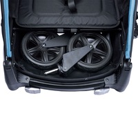 Remorque de vélo pliable en aluminium pour enfants KS-200 3 en 1, poussette, chariot de jogging, design léger, résistant à l'eau pour les aventures en plein air